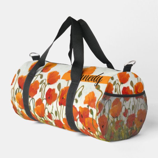 Poppies I Duffle Bag (Rechte Ecke)
