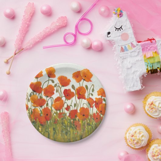 Poppies I Pappteller (Party)