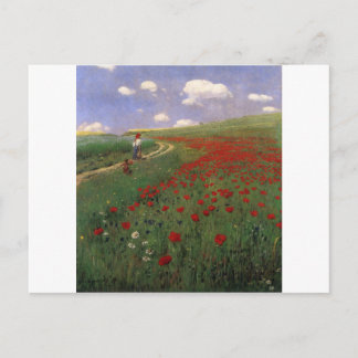 Poppies im Feld SZINYEI MERSE, Pál rote Blume Postkarte