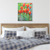 Poppies im Frühling Leinwanddruck (Insitu (Schlafzimmer))