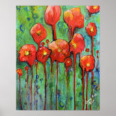 Poppies im Frühling Poster (Vorne)