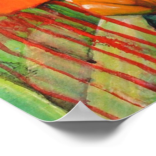 Poppies im Sommer Poster (Ecke)