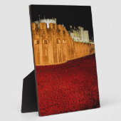 Poppies im Tower of London - Night Panorama Fotoplatte (Seite)
