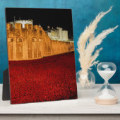 Poppies im Tower of London - Night Panorama Fotoplatte (Seite)