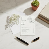 Poppies in Bloom Wedding Einladung