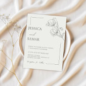 Poppies in Bloom Wedding Einladung