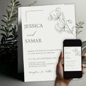 Poppies in Bloom Wedding Einladung