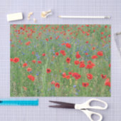 Poppies in einem Cornfield Seidenpapier (Handwerk)