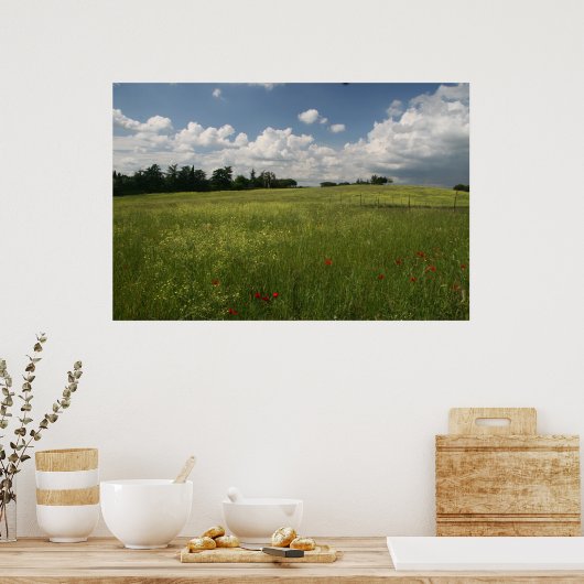 Poppies in Fields Poster (Küche)