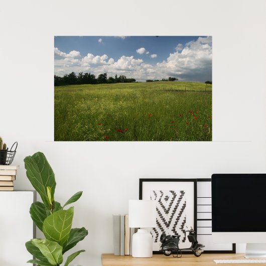 Poppies in Fields Poster (Heimbüro)