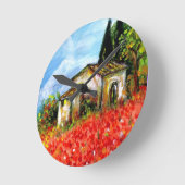 POPPIES IN TUSCANY RUNDE WANDUHR (Winkel)
