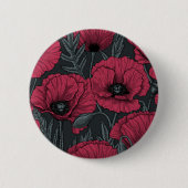 Poppies in Viva Magenta Button (Vorderseite)