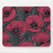 Poppies in Viva Magenta Mousepad (Vorne)