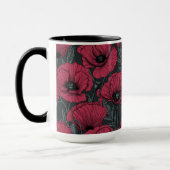 Poppies in Viva Magenta Tasse (Links)