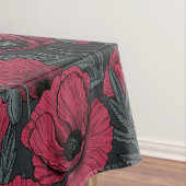 Poppies in Viva Magenta Tischdecke (Beispiel)