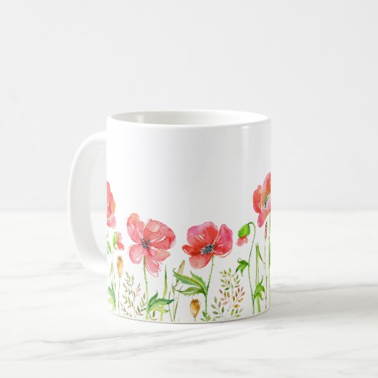Poppies Kaffeetasse (Vorderseite Links)