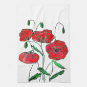 Poppies Küchentuch (Vertikal)