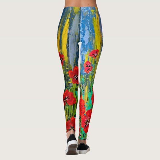 Poppies Leggings (Rückseite)