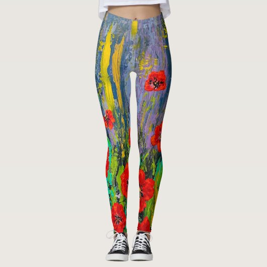 Poppies Leggings (Vorderseite)