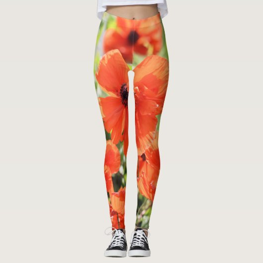 Poppies Leggings (Vorderseite)