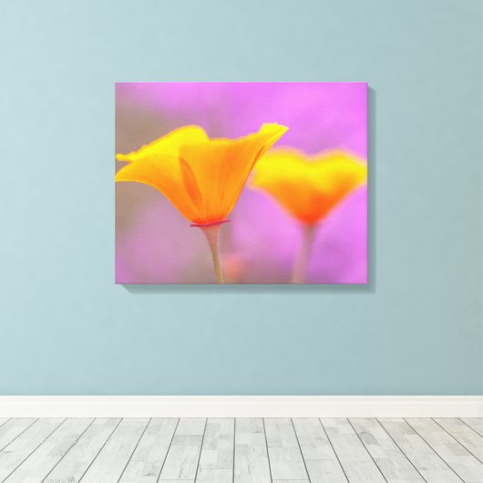Poppies Leinwanddruck (Insitu (Holzboden))