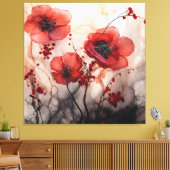 Poppies Leinwanddruck (Insitu (Wohnzimmer))