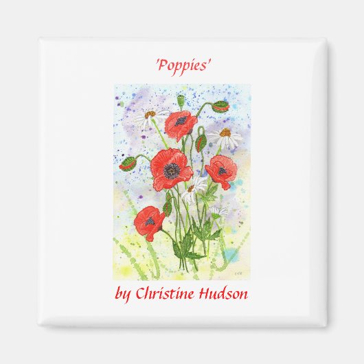 'Poppies' Magnet (Vorne)