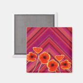 Poppies Magnet (Vorderseite/Rückseite)