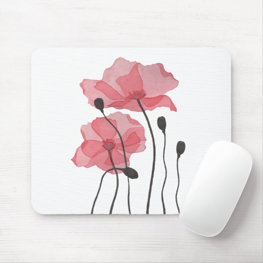 Poppies Mousepad (Mit Mouse)