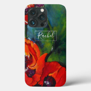 Poppies Name Floral Art Case-Mate iPhone Hülle
