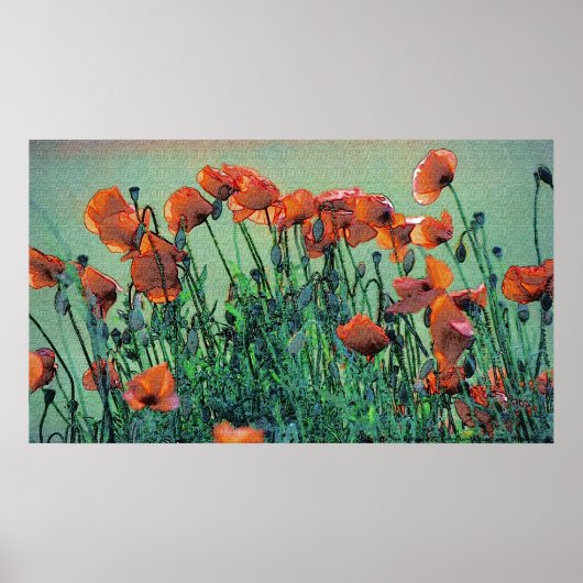 Poppies Nr. 4 | Poster Print (Vorne)