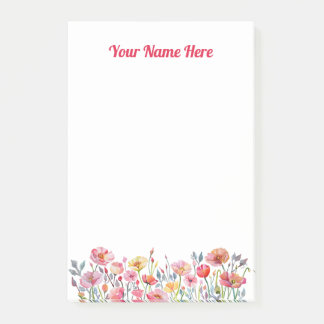 Poppies on Parade Post It Notes Post-it Klebezettel