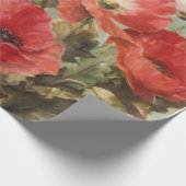 poppies on wrapping paper geschenkpapier (Ecke)