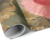 poppies on wrapping paper geschenkpapier (Rolleneckpunkt)