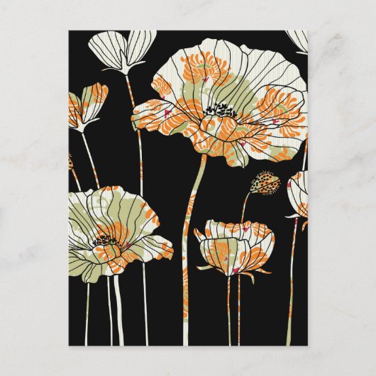 Poppies Oo La La Postkarte (Vorderseite)