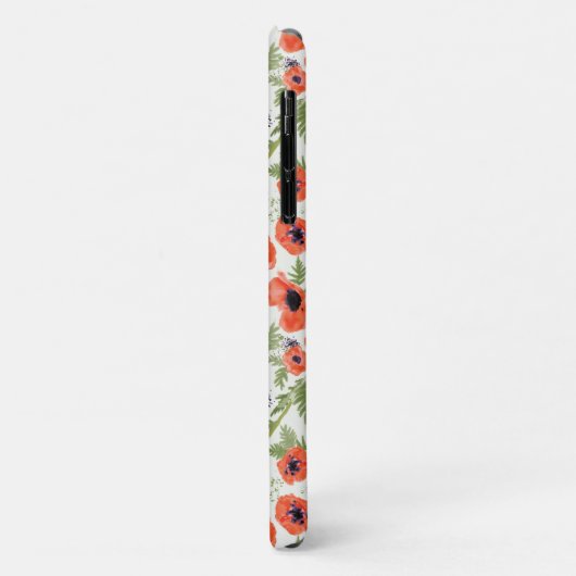 Poppies Orange Floral Pattern Case-Mate iPhone Hülle (Hinten/Links)