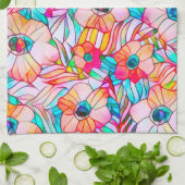 Poppies & Palm Fronds Geschirrtuch (Gefaltet)