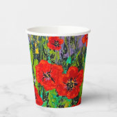 Poppies Paper Cups Pappbecher (Links)