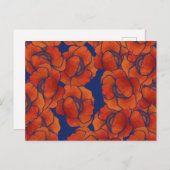 Poppies Pattern Art Poppy Postkarte (Vorne/Hinten)