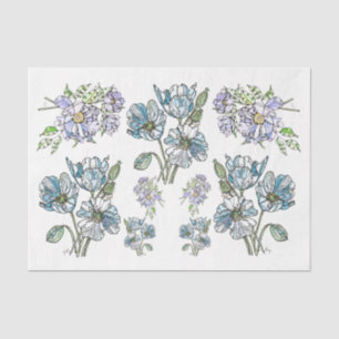 Poppies & Peonies - Dekoupage Tissue Seidenpapier