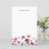 Poppies Personalisiert Stationery (Stehend Vorderseite)