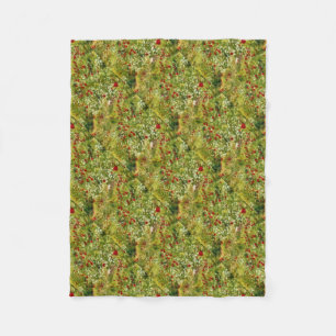 Poppies Pointillism Art Abstrakt Art Fleecedecke