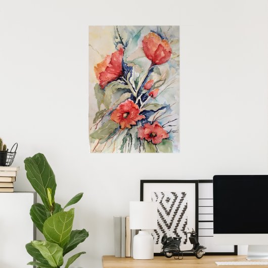 Poppies Poster (Heimbüro)
