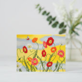 Poppies Postkarte (Stehend Vorderseite)