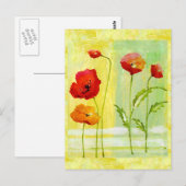 Poppies Postkarte (Vorne/Hinten)