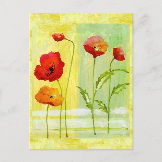 Poppies Postkarte (Vorderseite)