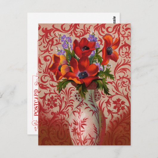 Poppies Postkarte (Vorne/Hinten)