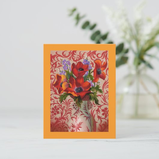 Poppies Postkarte (Stehend Vorderseite)