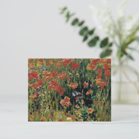 Poppies Postkarte (Stehend Vorderseite)