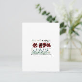Poppies Postkarte (Stehend Vorderseite)